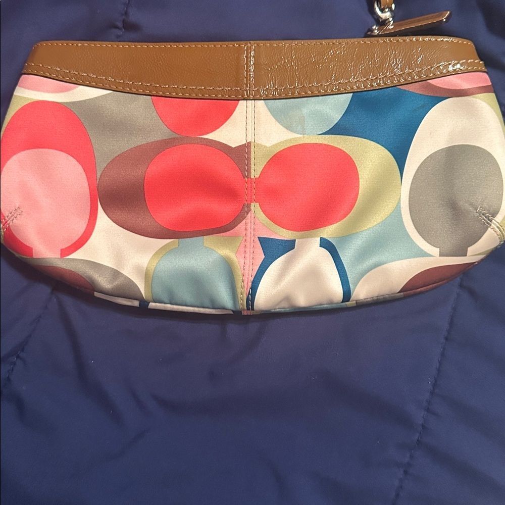Coach Multicolor Signature Wristlet - Picture 2 of 5